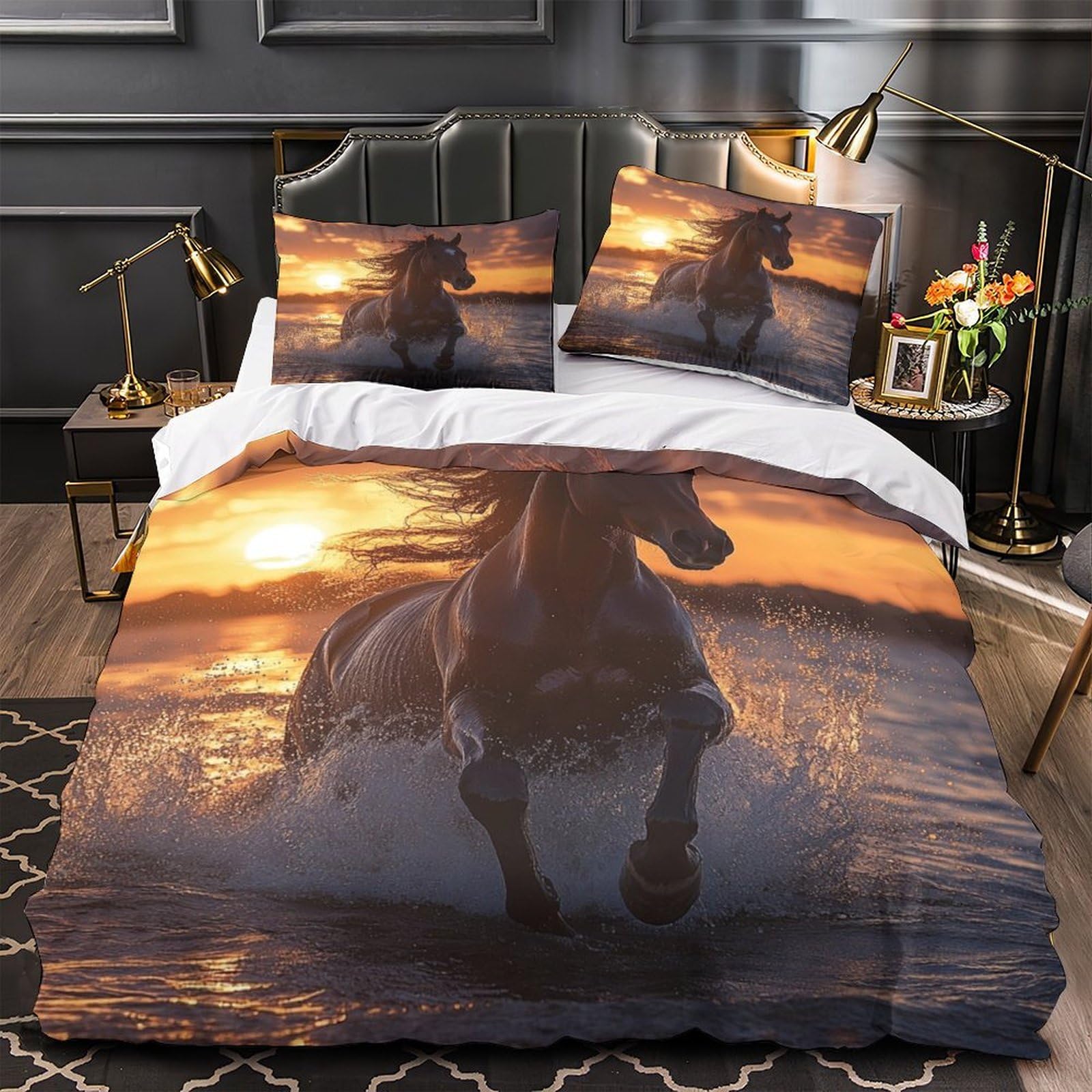 Parure de lit cheval au galop pour transformer la chambre des enfants