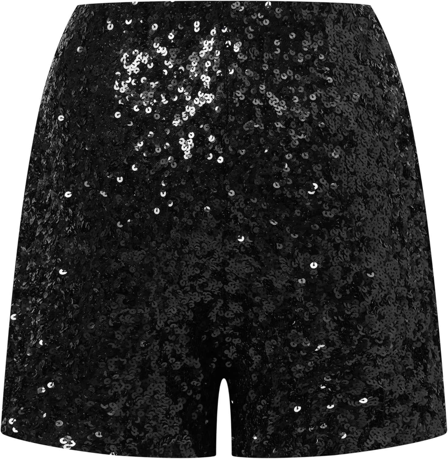 OThread & Co. Women's Sparkly Sequin Shorts Stretchy Night Out Party Shorts - Image 4