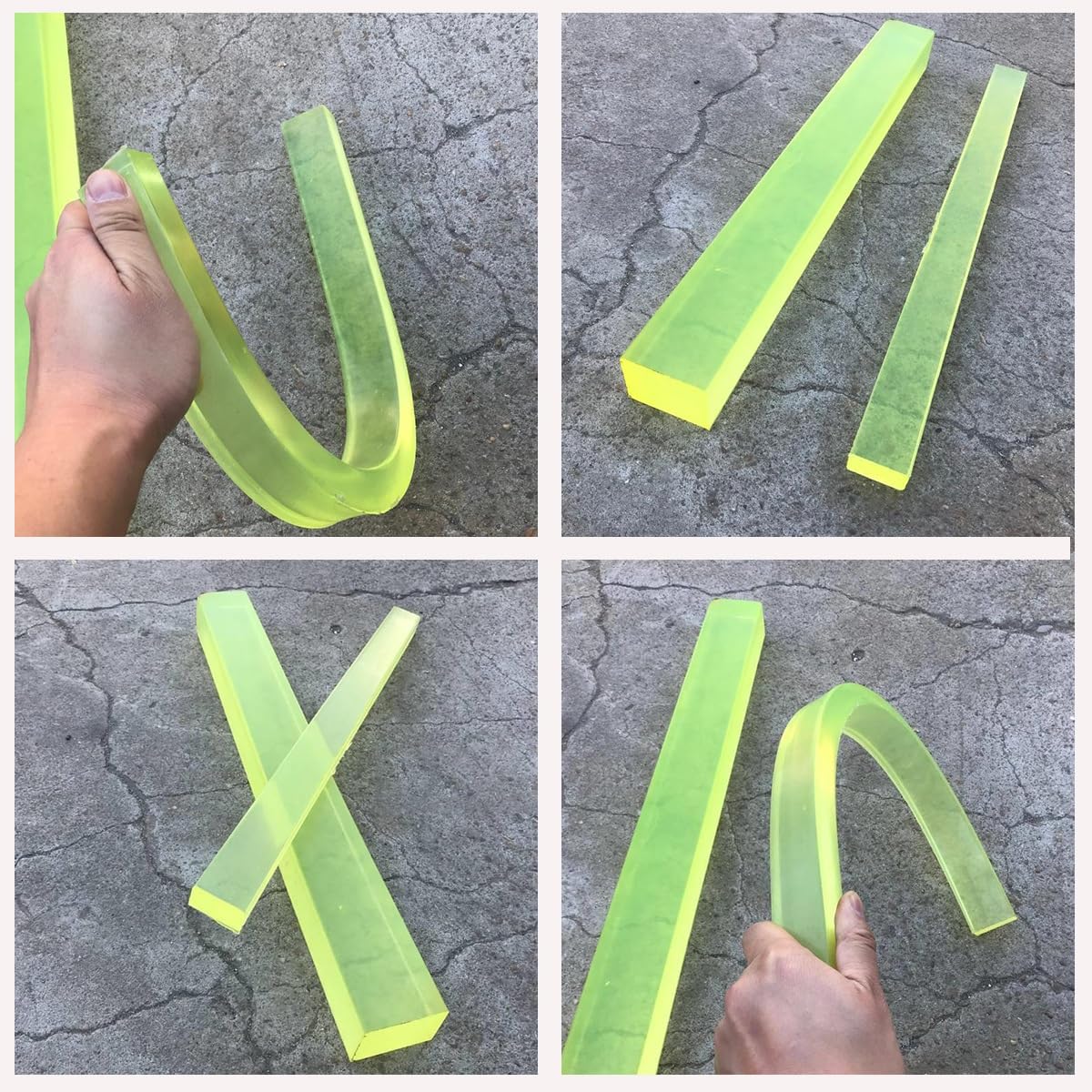 PU Vierkantstäbe 500mm Lange 40x40mm-100mm Hochflexibler Polyurethan-Stab Stoßdämpfer Dichtung Gummi Kunststoff Stäbe Fur Industrielle Maschinen Teile Heim DIY(40 * 60 * 500mm)