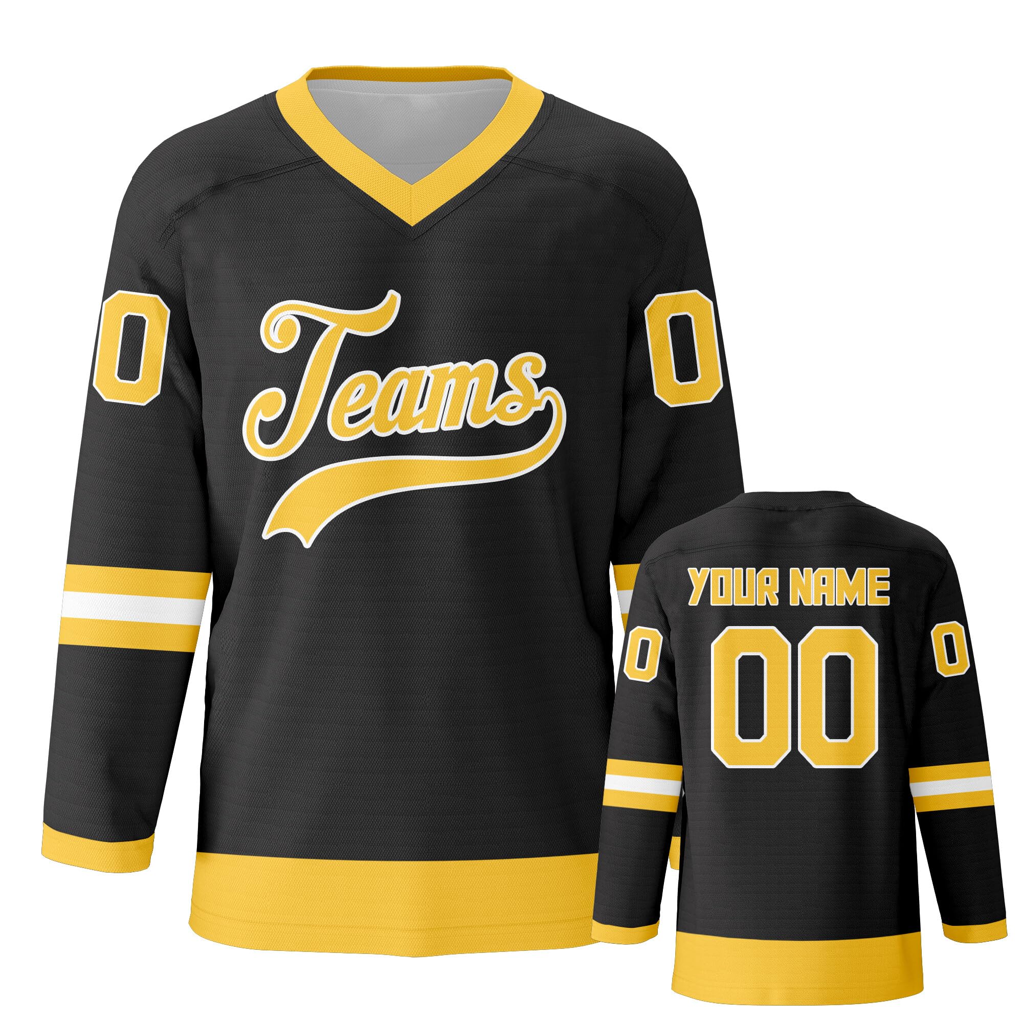 Customized Ice Hockey Jersey Personalized Team Solid Hockey Jersey Printed Stitched Hockey Jersey Men Women Youth Kids