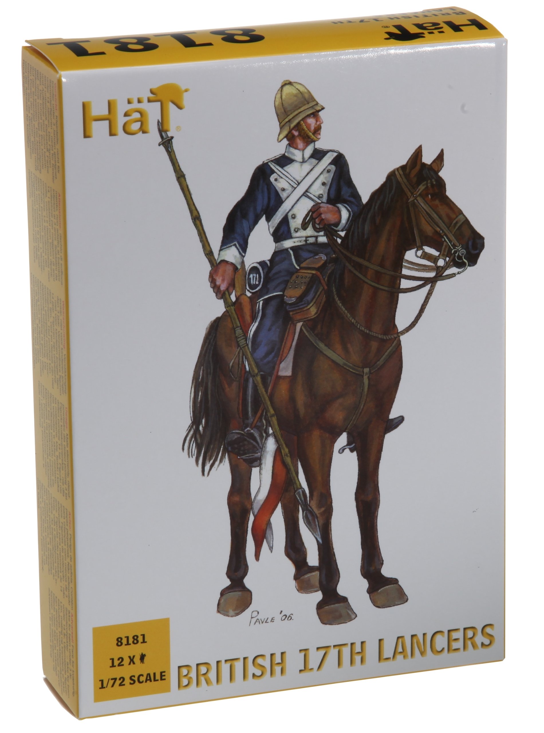 HaT Industrie Zulu Wars, British 17th Lancers - 1:72 Plastic Figures