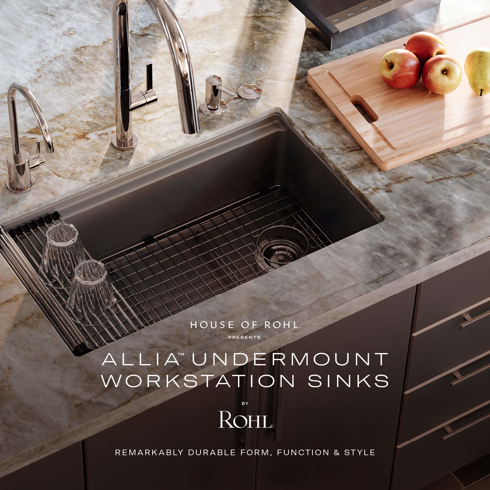 Rohl ALUM3319WS Allia 33-3/16
