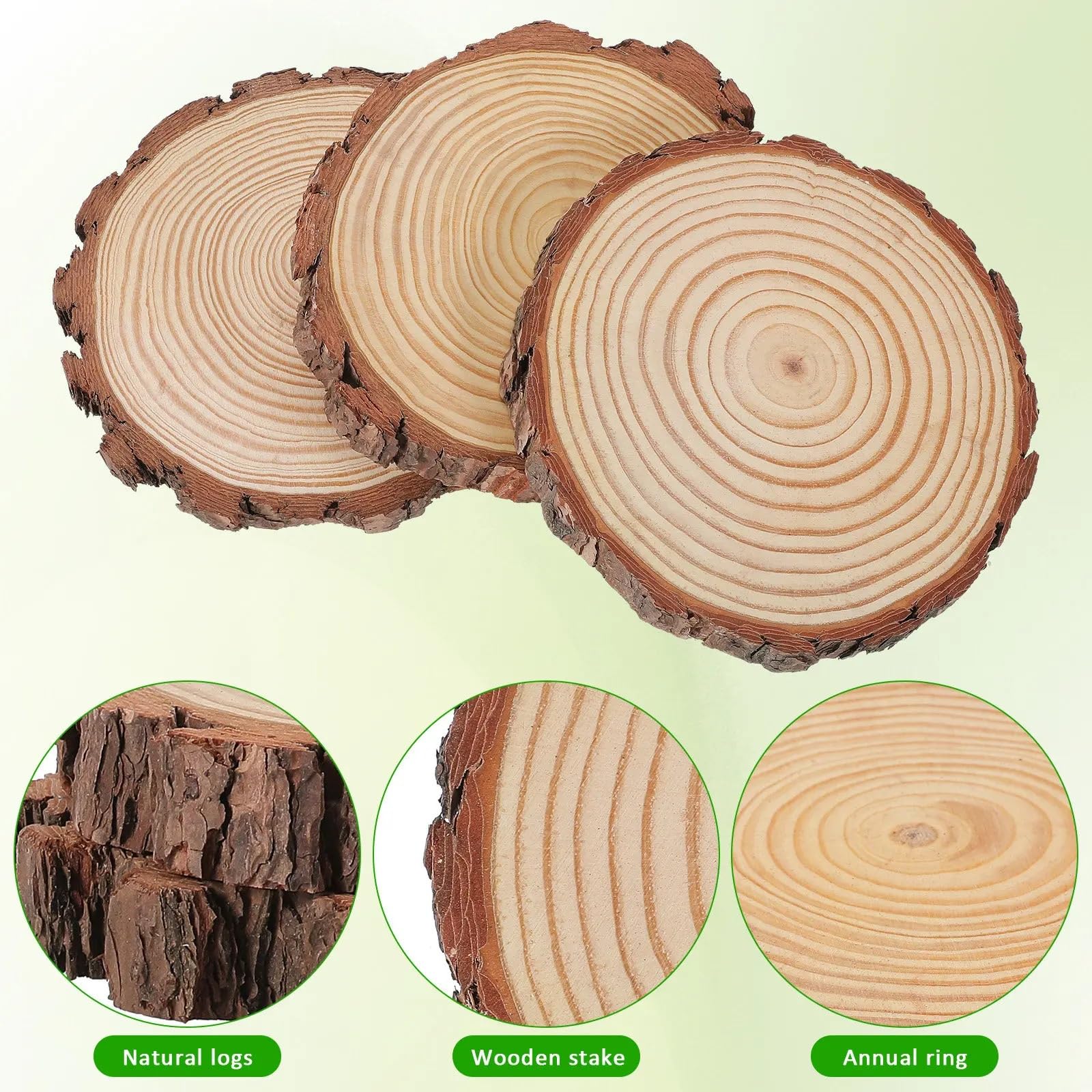 Pas Japonais Jardin Tremplins de jardin en bois 3 pièces