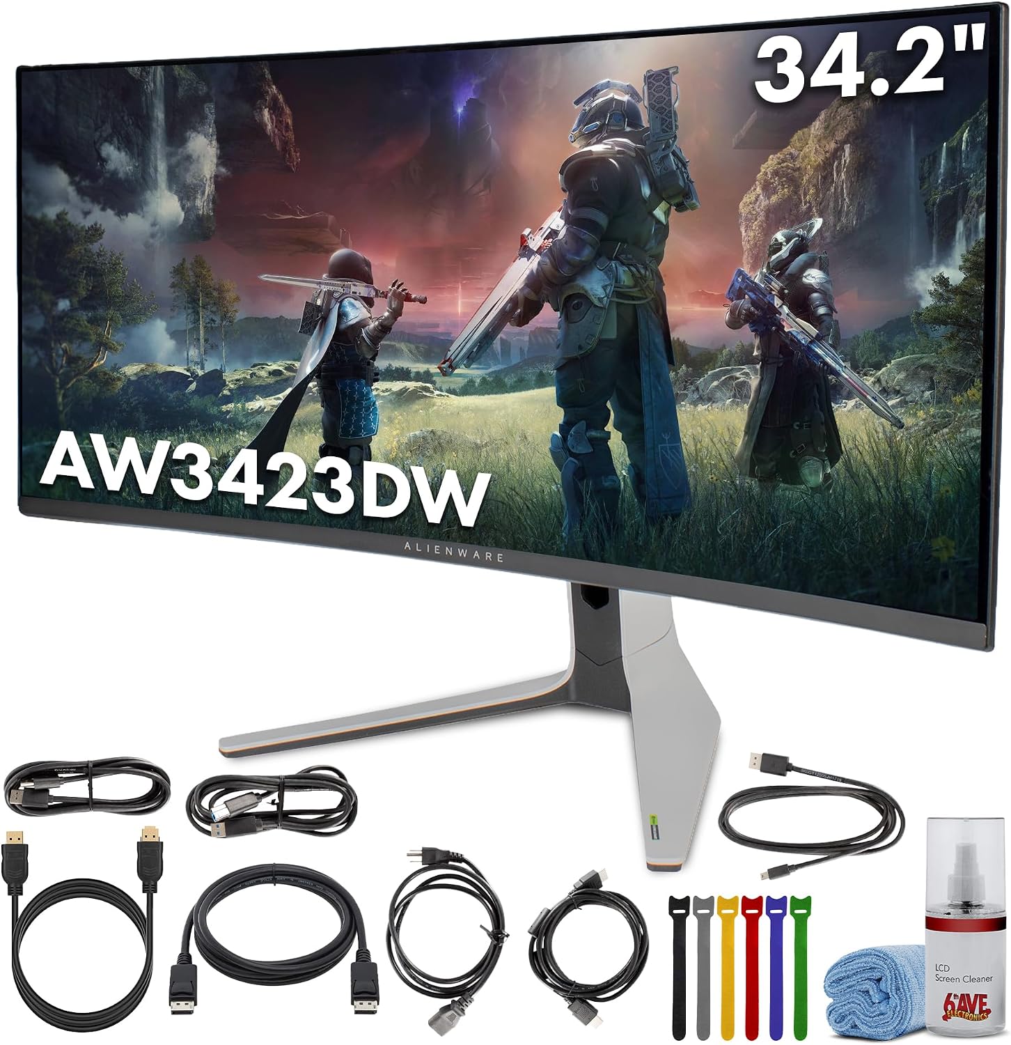 Dell Alienware AW3423DW 34.2" 175Hz Gaming Monitor Bundle