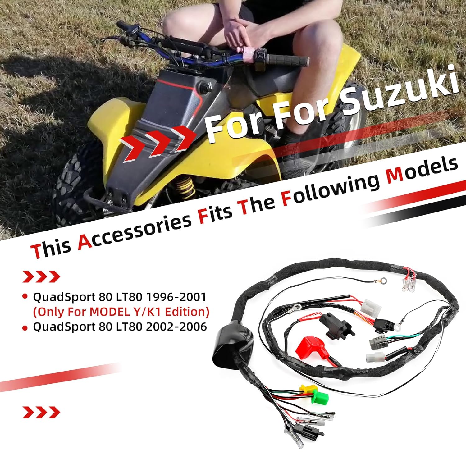 High Performance Wiring Harness for Suzuki QuadSport 80 LT80 1987-2006 36610-40B20