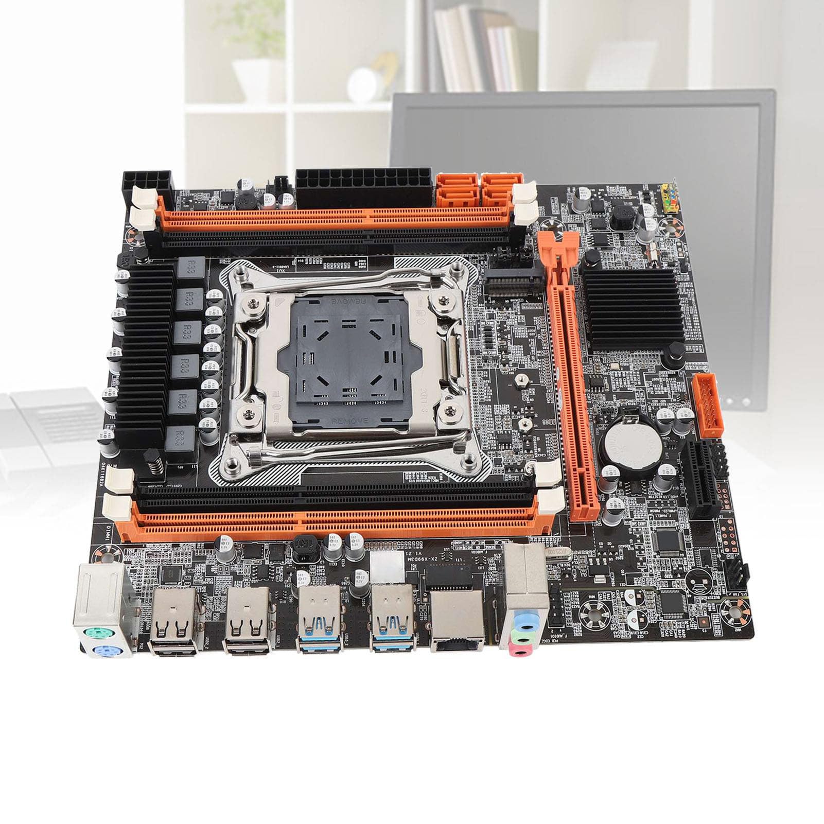 Płyta Główna X99H M ATX, 4 X DDR3 DIMM 128G DDR3 2666 2400 2133 MHz, LGA 2011V3 V4 dla Procesora I7 58xx 68xx, z Portami USB3.0 M.2 NVME HD VGA