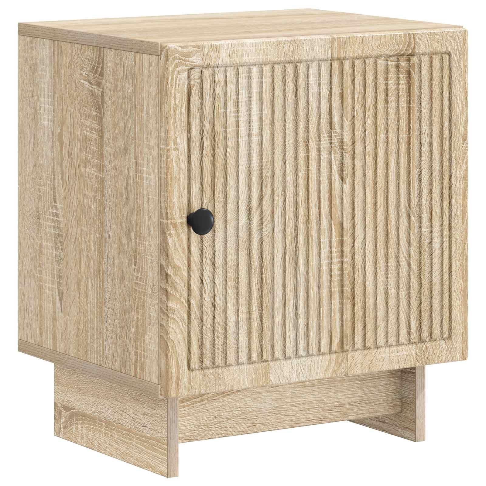 Table de chevet compacte en chêne Sonoma pour optimiser les petits espaces