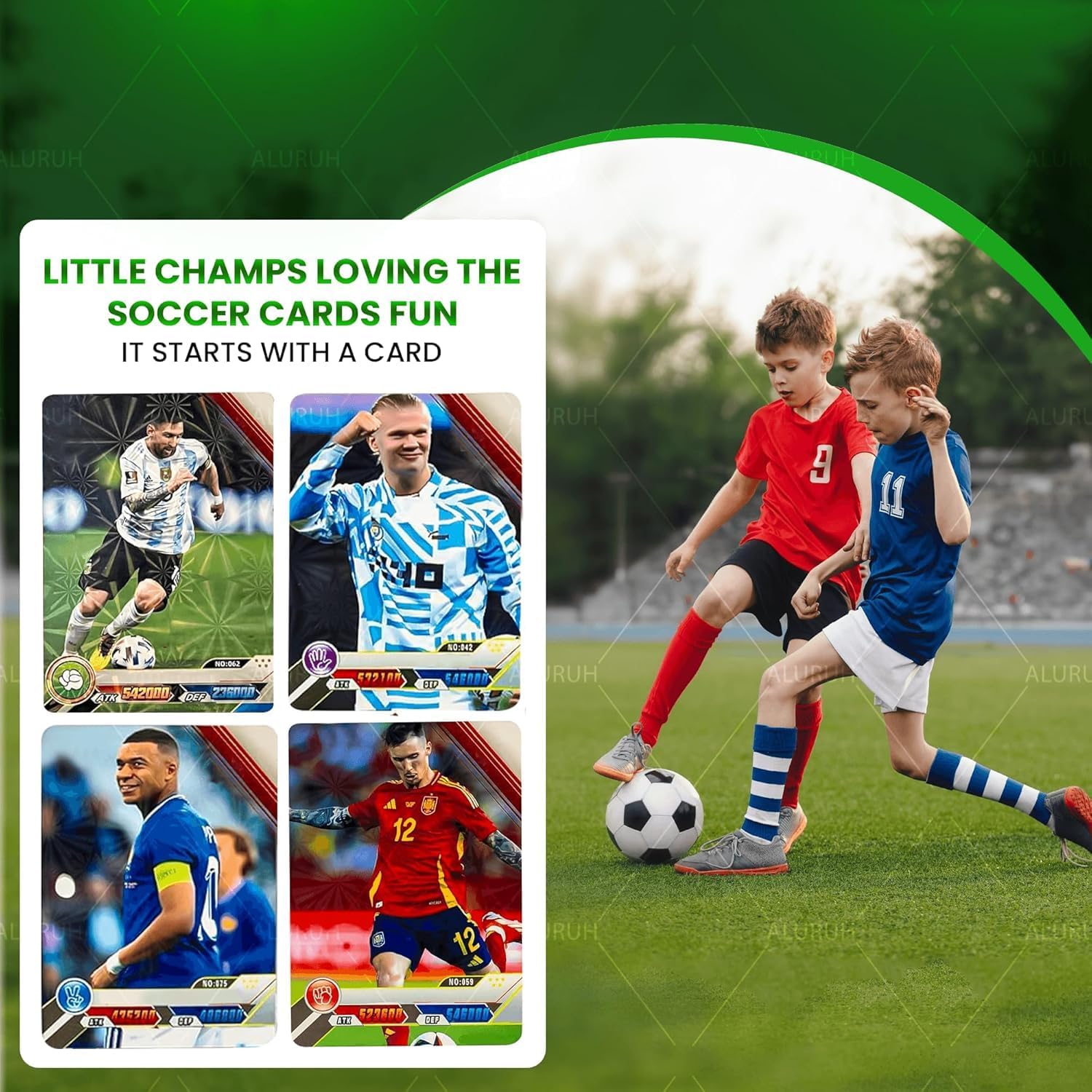 Soccer Cards - Soccer Player Trading Card | Different Cards in Each Pack | Ideal for Football Fans & Collectors – Not Original (Mixed - 32 Cards 2024)