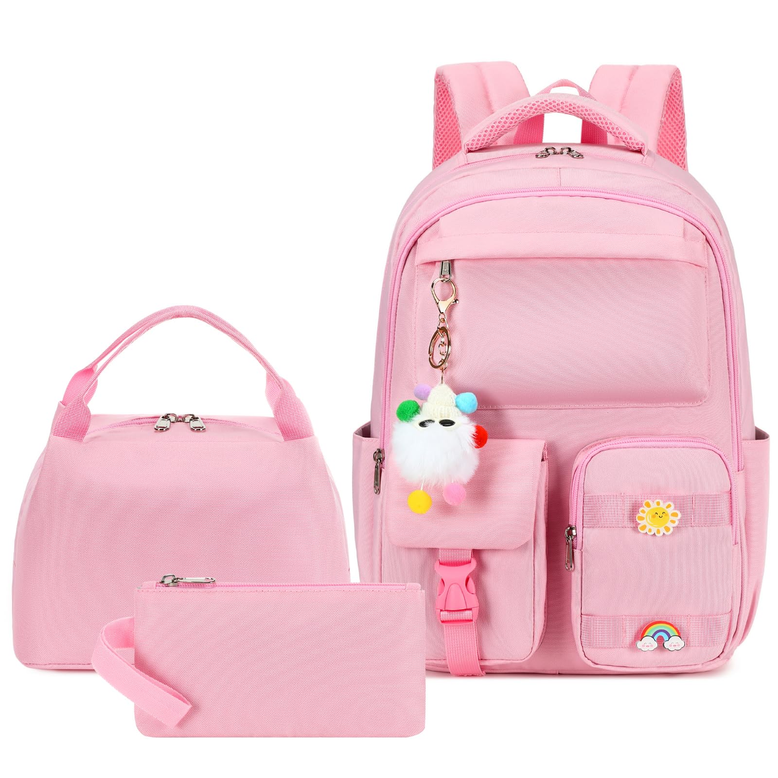 Sunborls Teen Girls Backpack Set With Lunch Bag & Pencil Case – Cute Travel & School Backpack - View #7