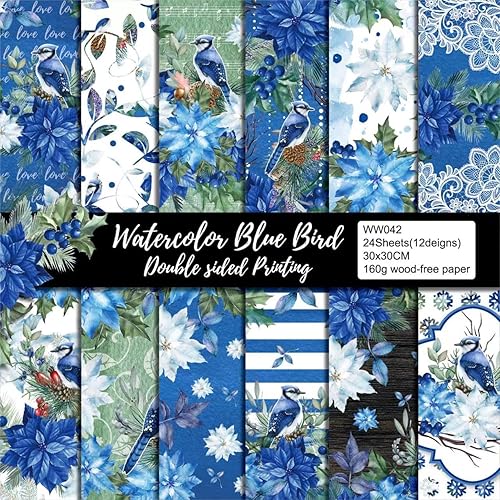 Miniatura 8 de Pink Garden Scrapbook Paper Papel rosa con estampado floral de 12 x 12  24 hojas de papel de decoupage de una sola cara planificador de diario para