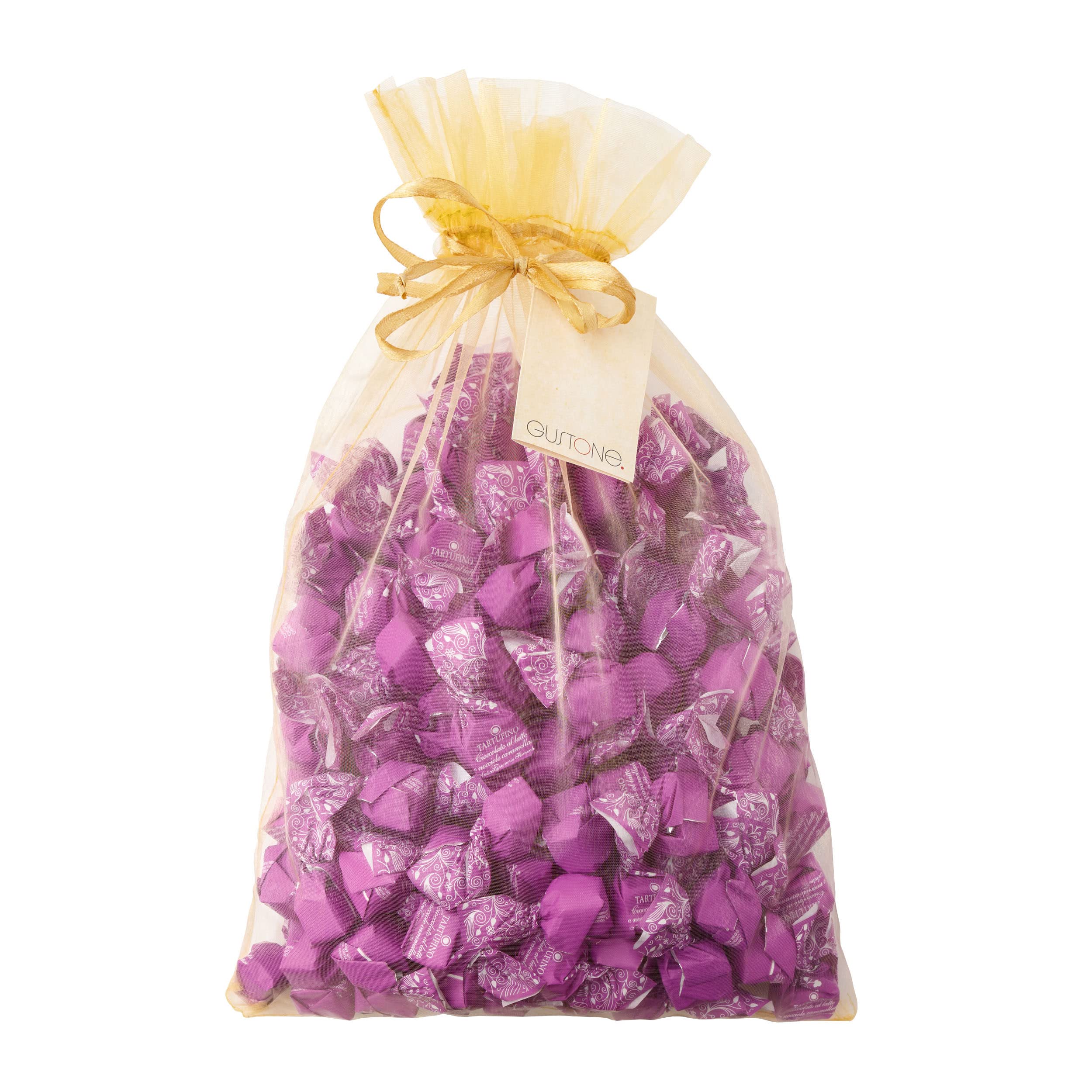 Tartufino dolce al cioccolato al latte e nocciole caramellate | Antica Torroneria Piemontese | Edle Trüffel Praline aus Italien | Schokoladen Trüffel mit Vollmilch Schokolade | 1 kg Großpackung
