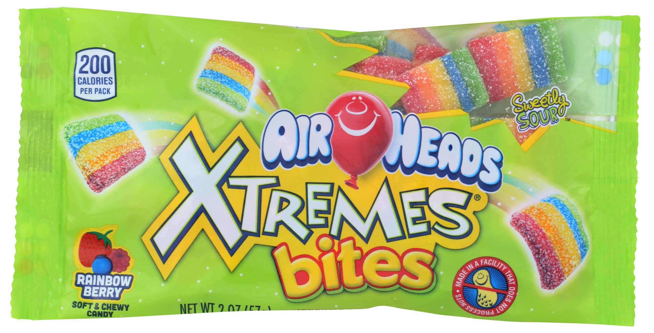 Airheads Xtremes Sour Rainbow Berry Bites