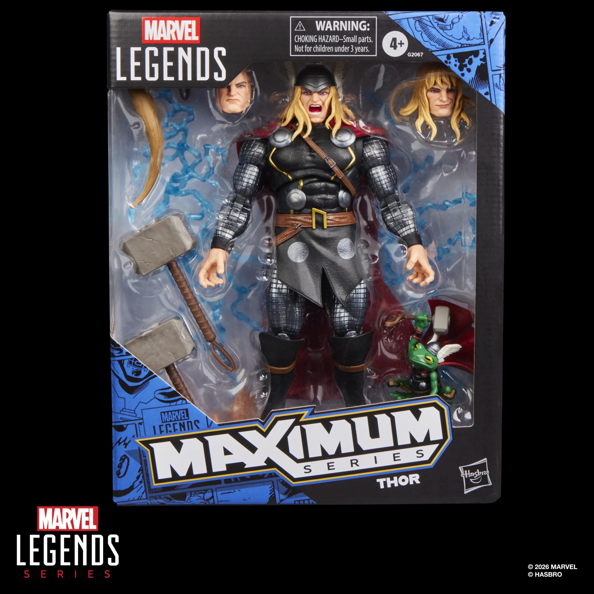 Marvel Legends Maximum Series Thor, Deluxe Action-Figur (15 cm) zum Sammeln zu den Thor Comics; beweglich für Starke Posen; Accessoires für einen Gott des Donners
