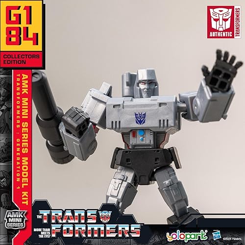 Miniatura 6 de YOLOPARK Optimus Prime y Megatron Transformer Toy - Paquete de 2 figuras de acción AMK Mini Series Transformers G1, 4.72 pulgadas altamente