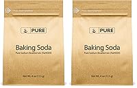 Vista 10 de Ingredientes Originales Puros Bicarbonato de Sodio (Soda para Hornear) (4 oz) Siempre Puro, Sin Rellenos Ni Aditivos, Envase Ecológico
