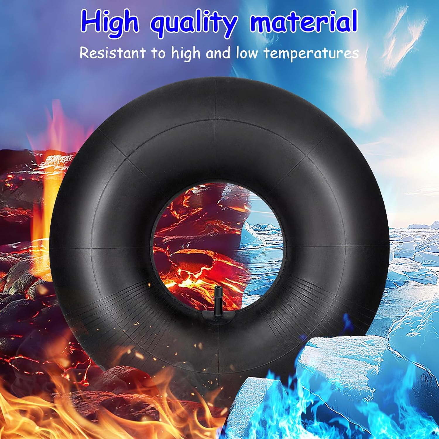 15x6.00-6" Inner Tubes 4-Pack Heavy Duty with TR14 Straight Valve Stem Premium Replacement 6.00/6.50-6 Lawn Mower ATVs Go Karts Golf Carts Razor Dirt Quad Wheelbarrow Snow Blowers (4)