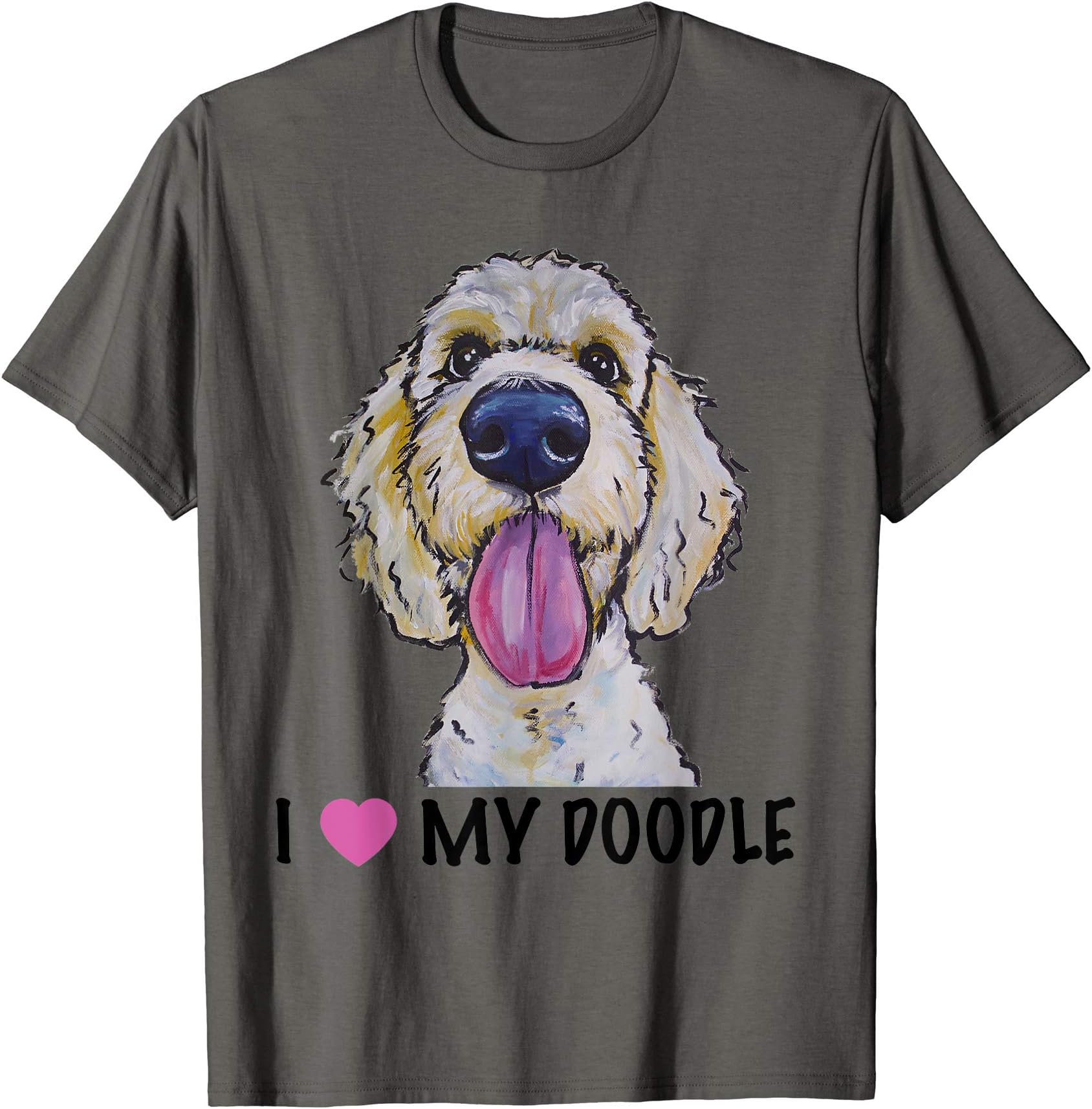 Hippie Hound Studios featuring art by Lee KellerI Love My Doodle Shirt, Golden Doodle T-ShirtOEKO-TEX STANDARD 100