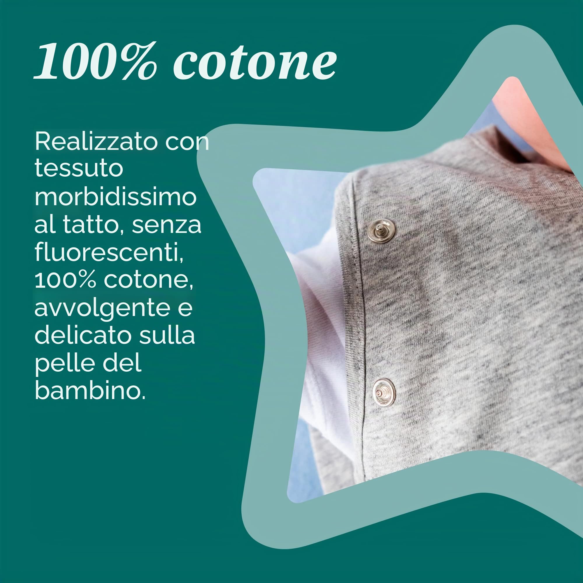 Tommee Tippee The Original Grobag Sacco nanna per neonati, design salutare sui fianchi, morbido tessuto in cotone, 0-3 m, 1,0 TOG, grigio cielo mélange