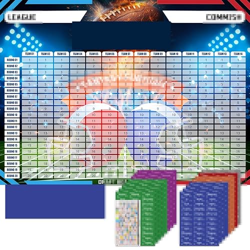 ROPODE Fantas Football Draf Board Kit 2026-2027 Seaso–Include Traceless 690+
