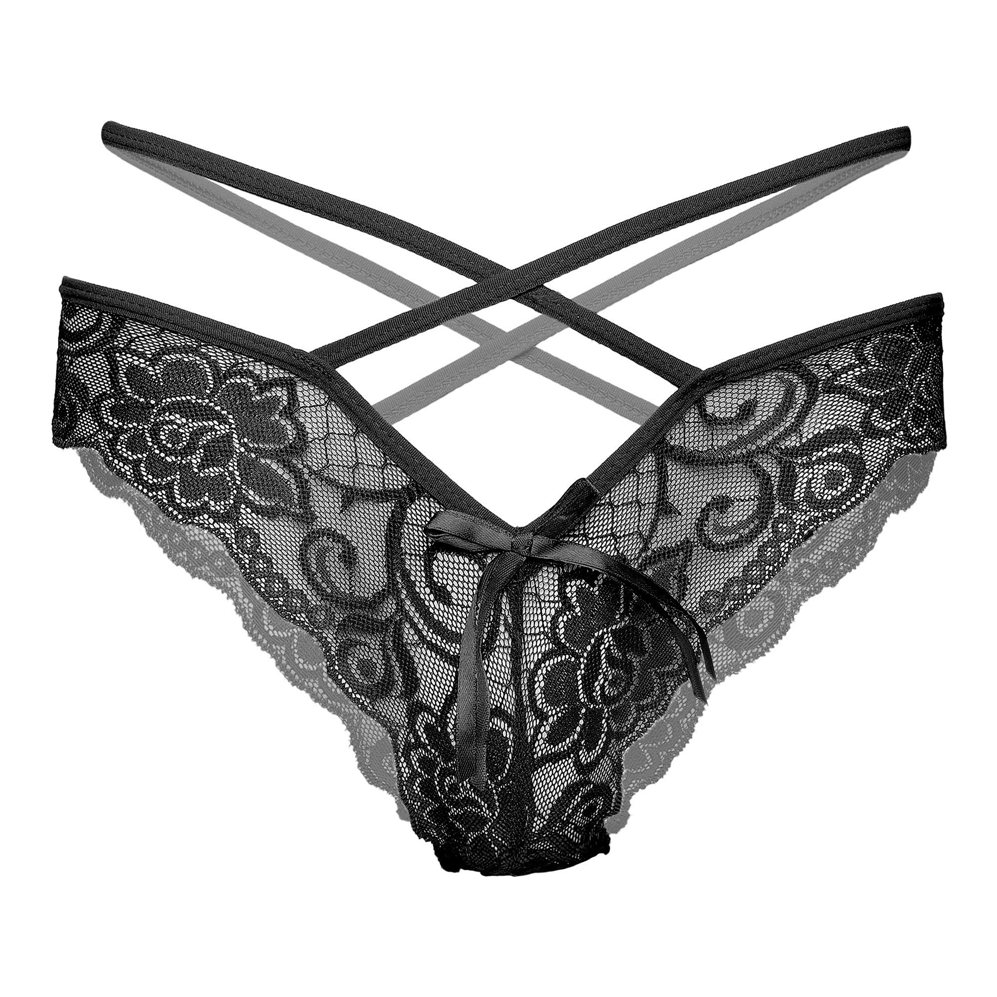 FIHAWoman's Nylon & Cotton Thong Panties (Pack of 1)