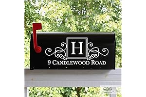 Personalized Mailbox Numbers - Street Address Vinyl Decal