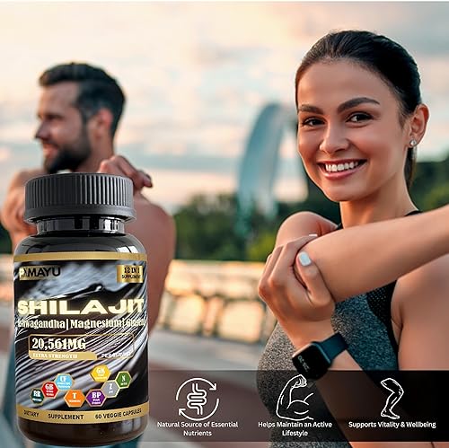 Miniatura 8 de Suplemento Shilajit 12 en 1  con Ashwagandha, Rhodiola, Panax Ginseng, Cordyceps, Zinc, Cúrcuma  Complejo de hierbas premium para hombres y mujeres