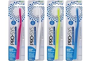 ProDent Toothbrush 4-Pack: Soft and Colorful