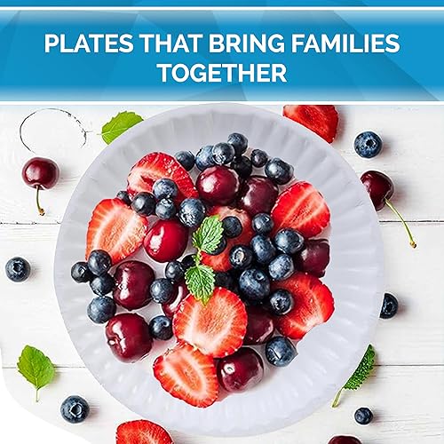 Miniatura 5 de Perfectware - Kitchen Essentials - Plato de papel de 6 a 300 platos de papel de 6 pulgadas color blanco 300 unidadespaquete