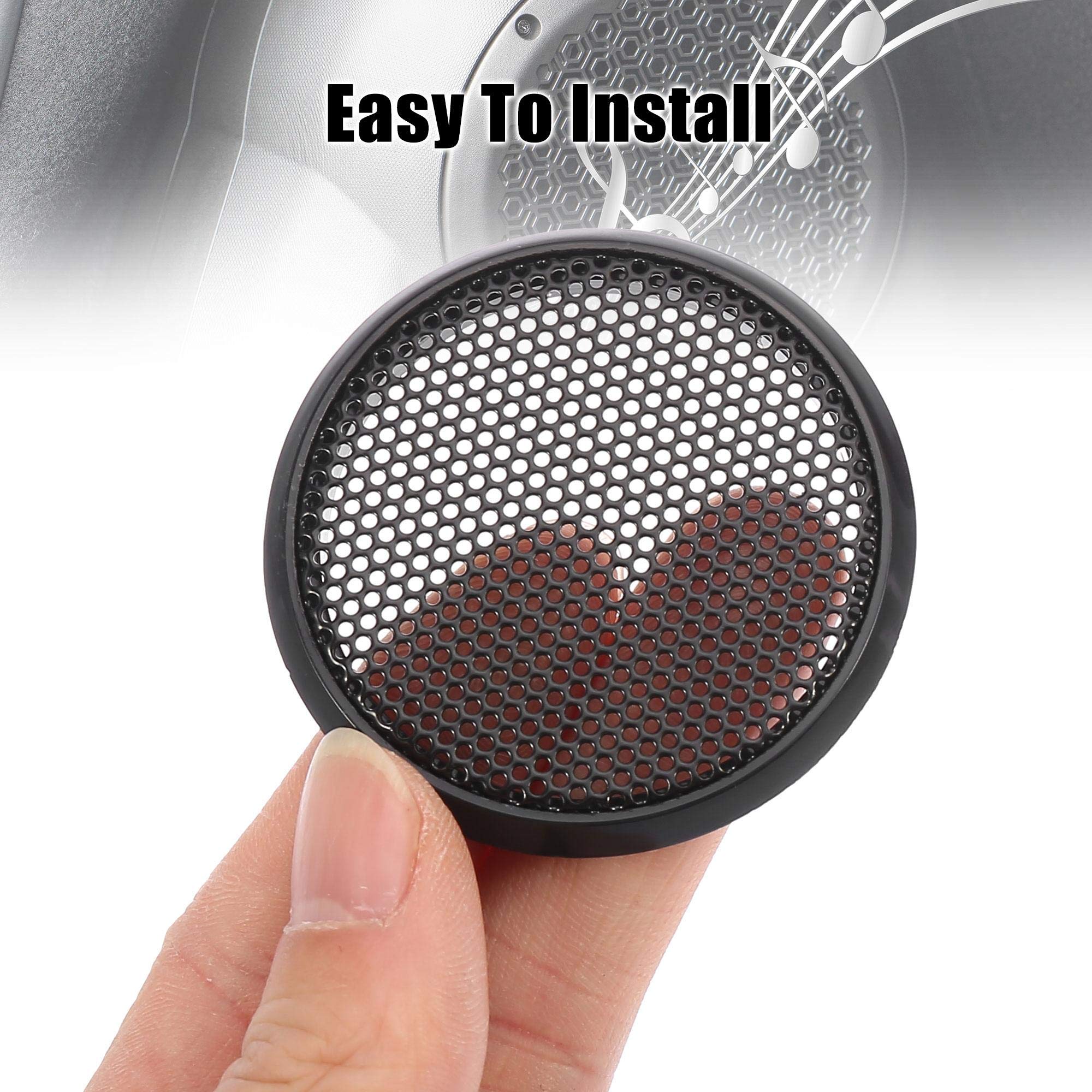 X AUTOHAUX 2pcs Grill Cover Mesh Protector Car Speaker Subwoofer 8 Inch