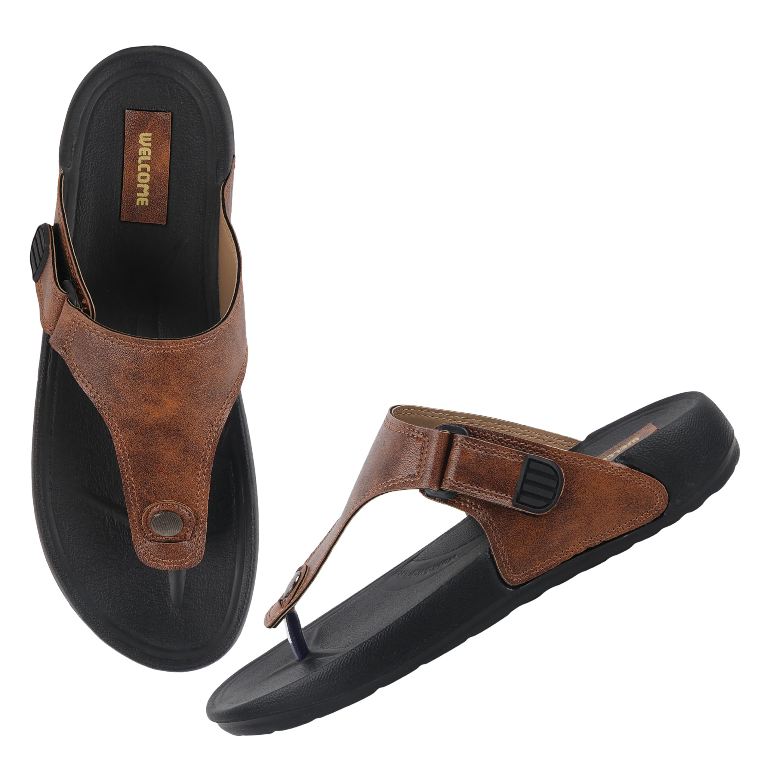 urjo GLF 21 Men's Slippers/FlipFlops Lightweight Super Flexible Arch Support Durable Anti Skid & Stylish Dailywear Slippers/FlipFlops for Men-picture-11
