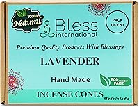 Vista 115 de Bless International Cedro 100% natural - Conos de incienso hechos a mano, sumergidos a mano, orgánicos, sin productos químicos para purificación