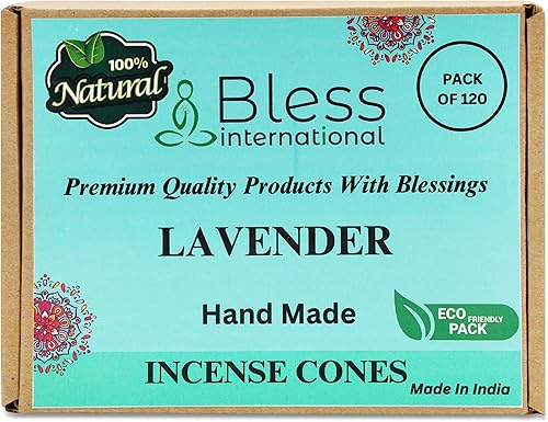 Miniatura 115 de Bless International Cedro 100% natural - Conos de incienso hechos a mano, sumergidos a mano, orgánicos, sin productos químicos para purificación