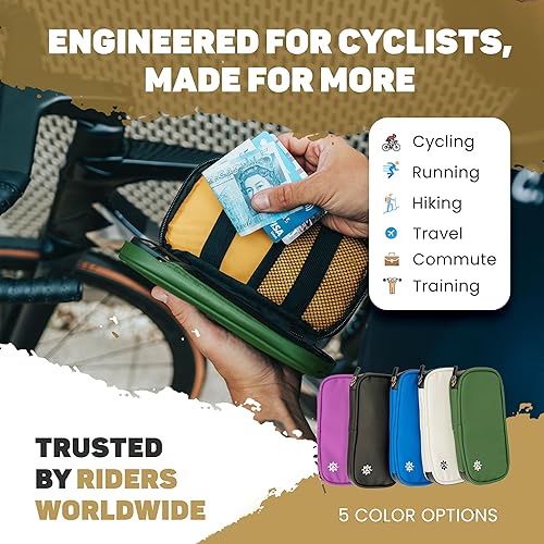 Vista 8 de Lumiere & Co. Cartera de ciclismo impermeable Cartera de ciclismo y bolsa de ciclismo para jersey Cartera de teléfono de ciclismo para bicicleta