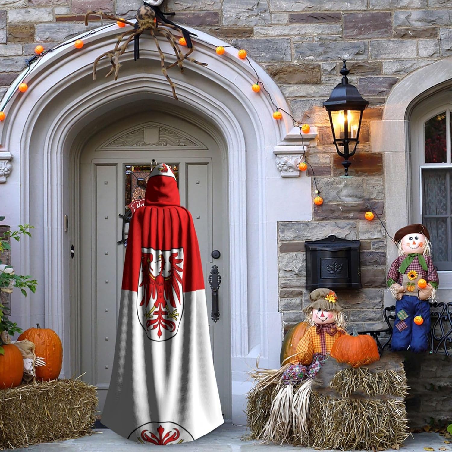 Brandenburg flag Unique Darkness Poncho Shawl - Customizable Wearable Blanket for Women, Perfect Halloween Costume Accessory, Knight, Akatsuki, and More