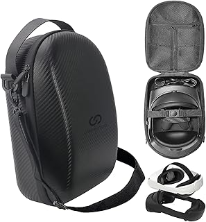 UMEEUTOO Hard Travel Carrying Case Compatible with Meta Quest Pro and Accessories Large Space case for Vr and Accessories and All Head Strap