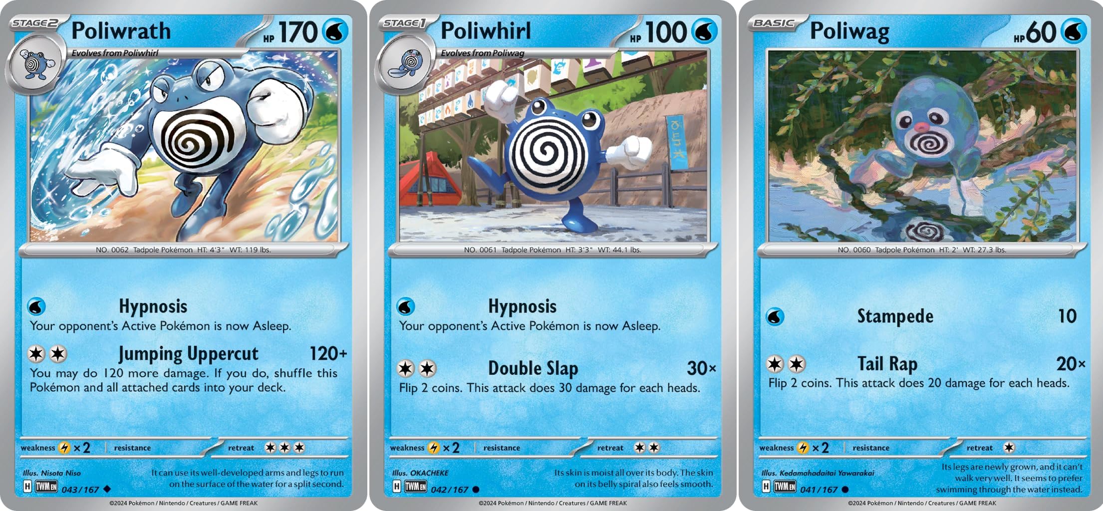 Poliwrath 043 167 - Twilight Masquerade Pokemon Card Lot