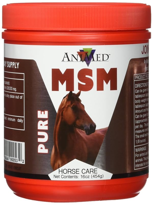 Suplemento de MSM em Pó para Cavalos ANIMED, 454 g