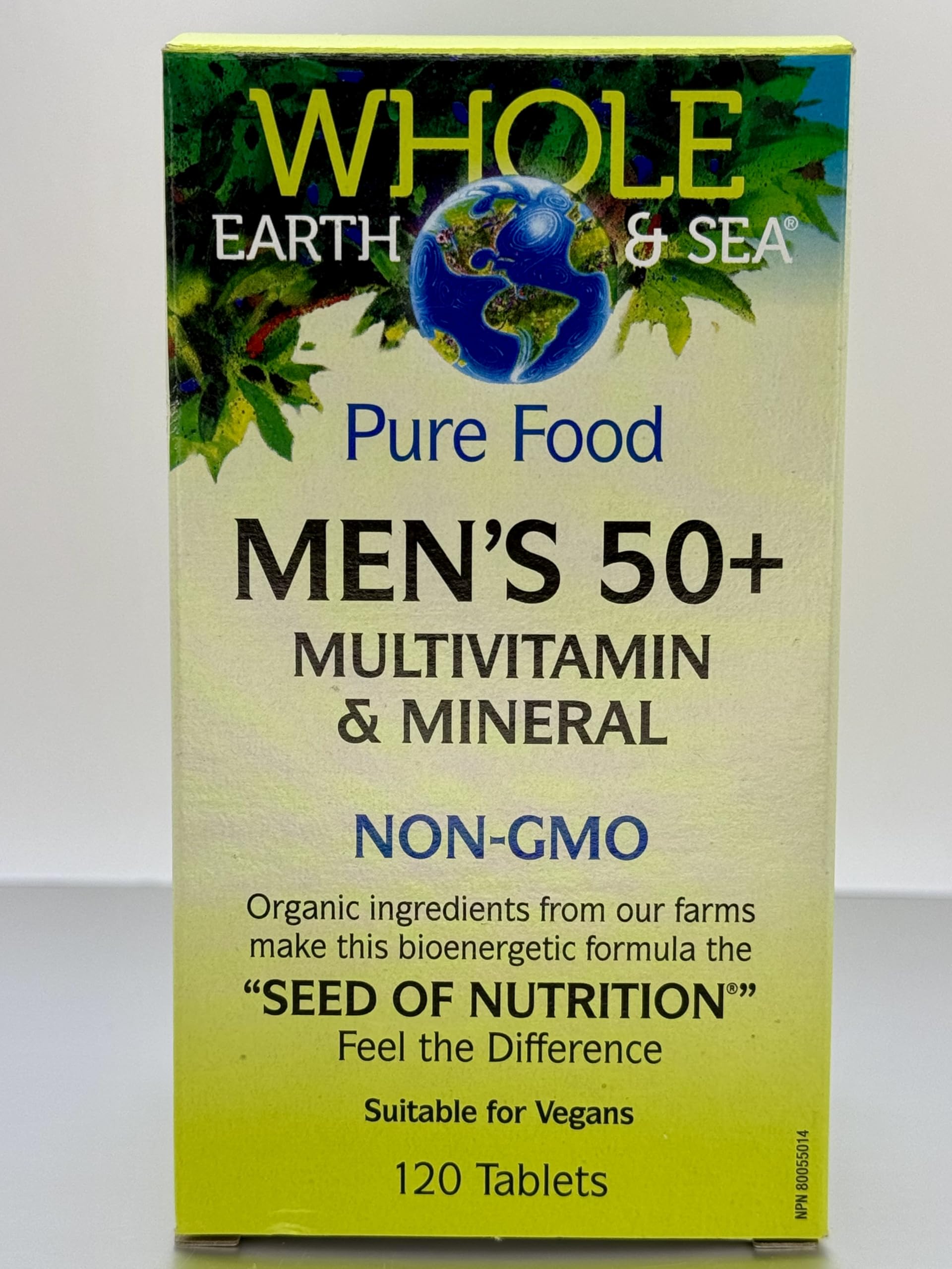 Natural Factors Whole Earth & Sea Men's 50+ Multivitamin & Mineral, 120 Ct — Amazon image 2