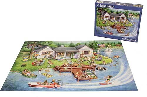 Miniatura 4 de Vermont Christmas Company Lake House - Rompecabezas de 1000 piezas
