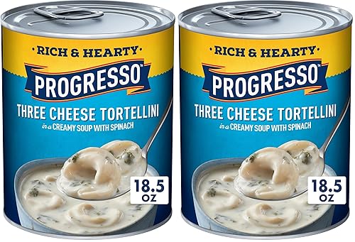 Progresso Rich & Hearty, Three Cheese Tortellini Soup, 18.5 oz