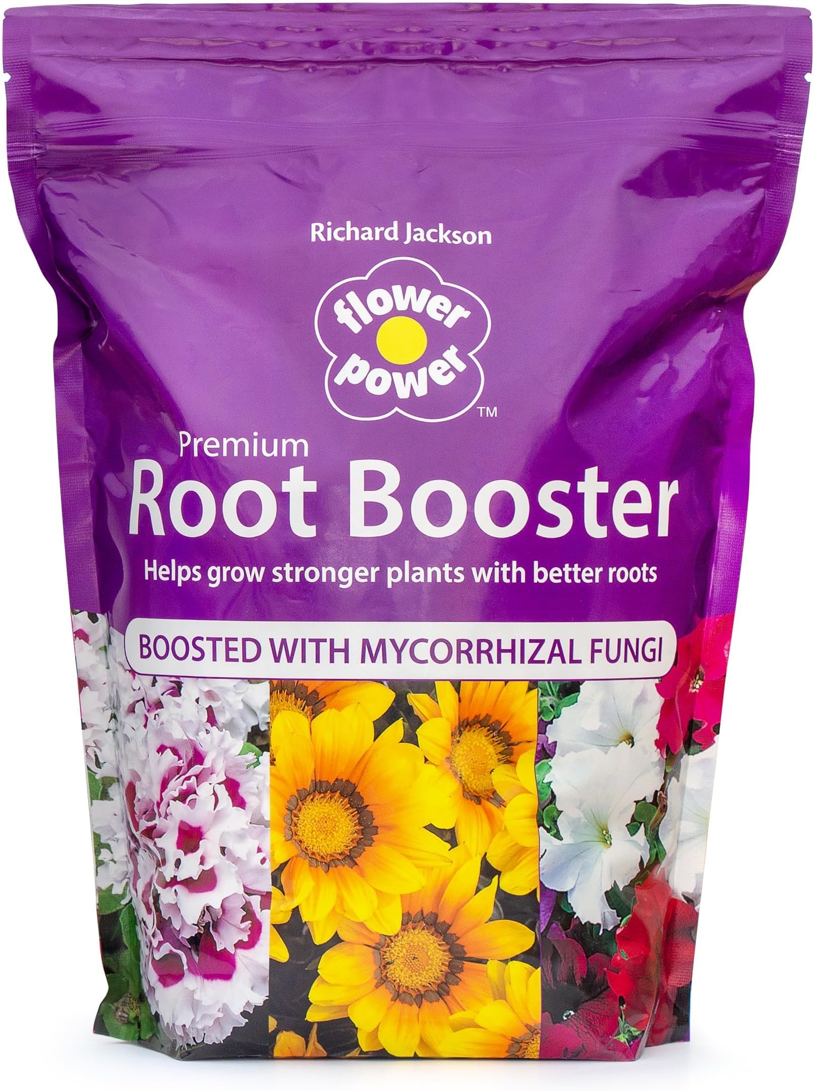 Richard JacksonFlower Power Premium Natural Root Booster 1.5kg, with Mycorrhizal Fungi & Humates, grow Strong Roots, Healthy Plants & Vegetables with just one application, treats up to 300x9cm plants