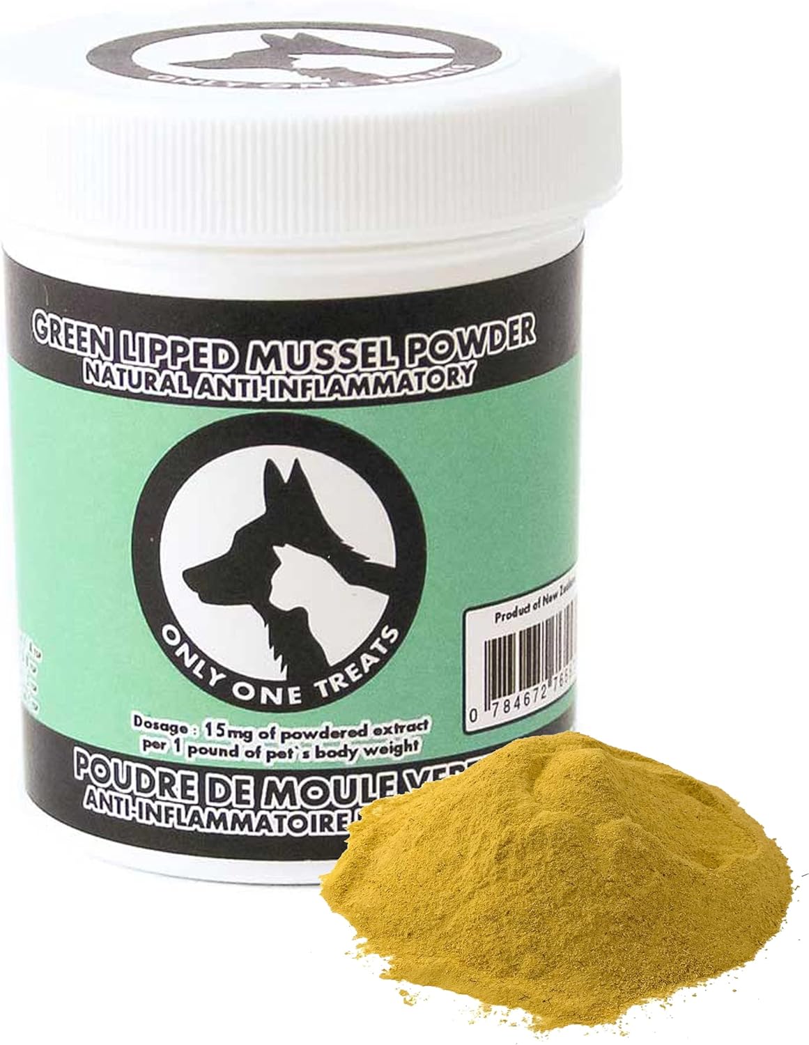 Only One Treats Green Lipped Mussel Powder Hip and Joint Supplement for