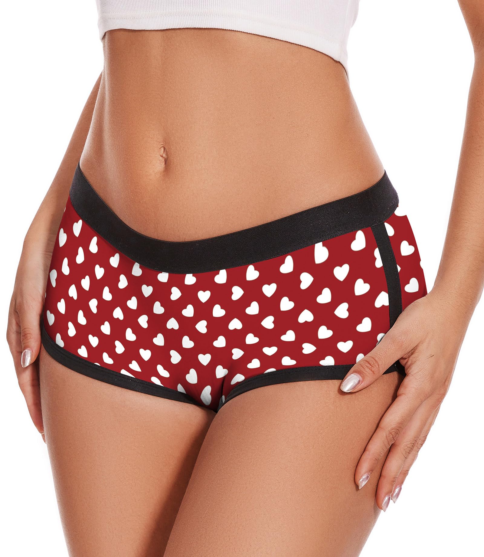 Aueyan Womens Boyshorts Panties Stretchy Boxer Briefs Novelty Lounge Sleep Shorts