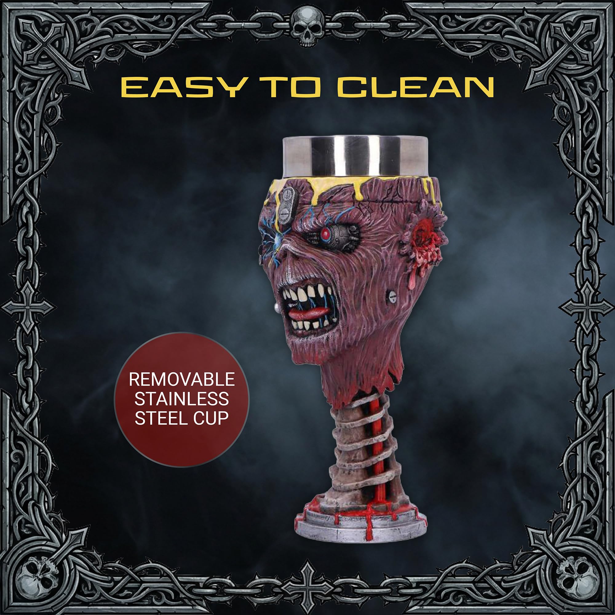 Nemesis Now Iron Maiden Can I Play With Madness Goblet