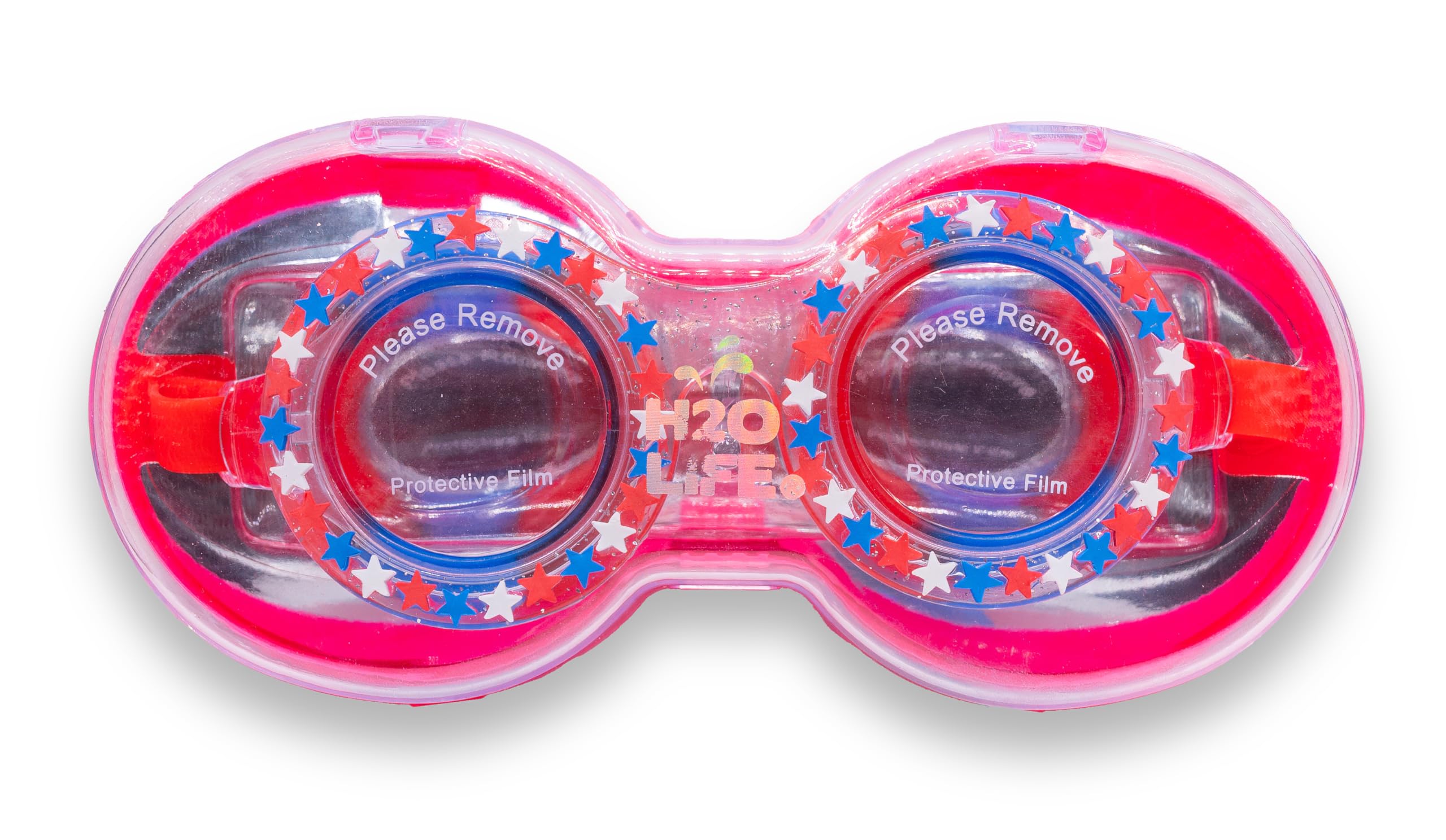 Lunettes de natation amusantes pour enfants filles et garçons (étoiles américaines, OS)