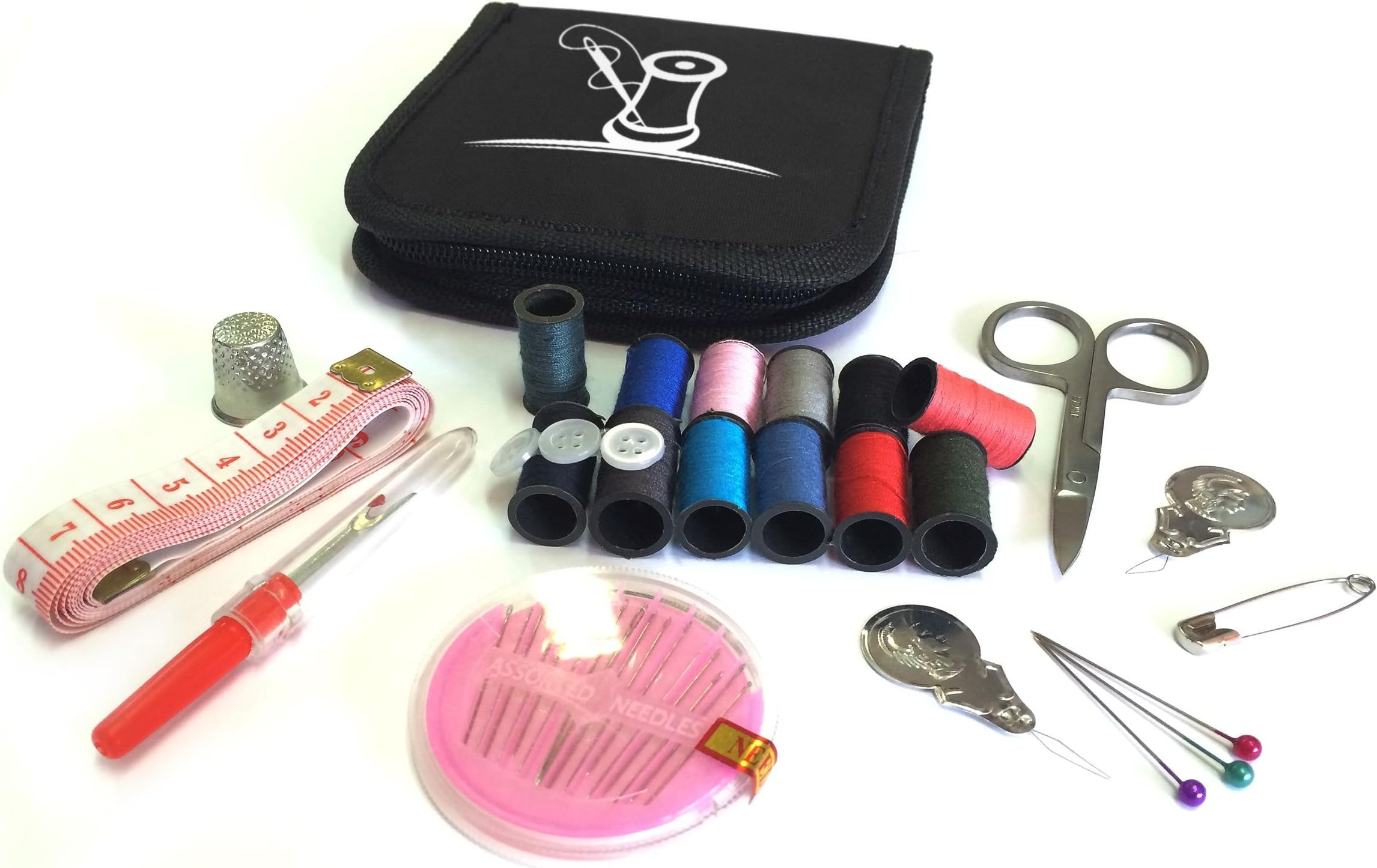 Professional Sewing Kit - Home and Travel Sewing Kit Sewing Supplies for Adults, Kids, Students, Beginners and Professionals - Sewing Accessories for Emergency Mending - Home and Travel Preparedness