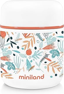 Miniland 89353 Food Thermos Mini Mediterranean 280 ml, mehrfarbig