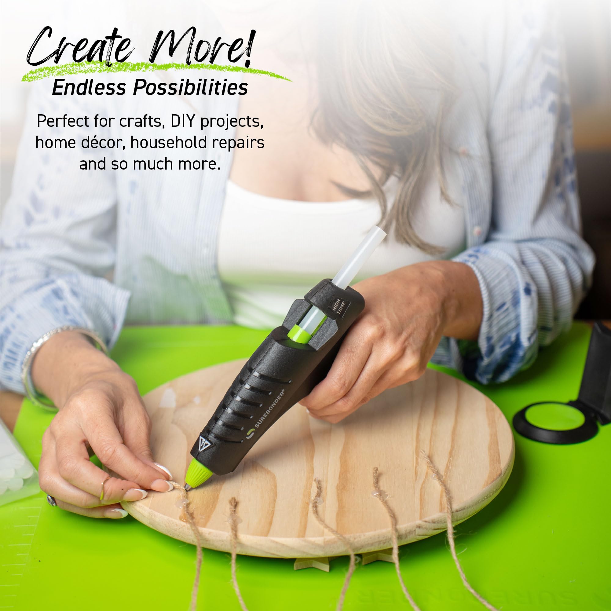 Surebonder Cordless Hot Glue Gun - 50% More Power -7 Surebonder Cordless Hot Glue Gun - 50% More Power -7