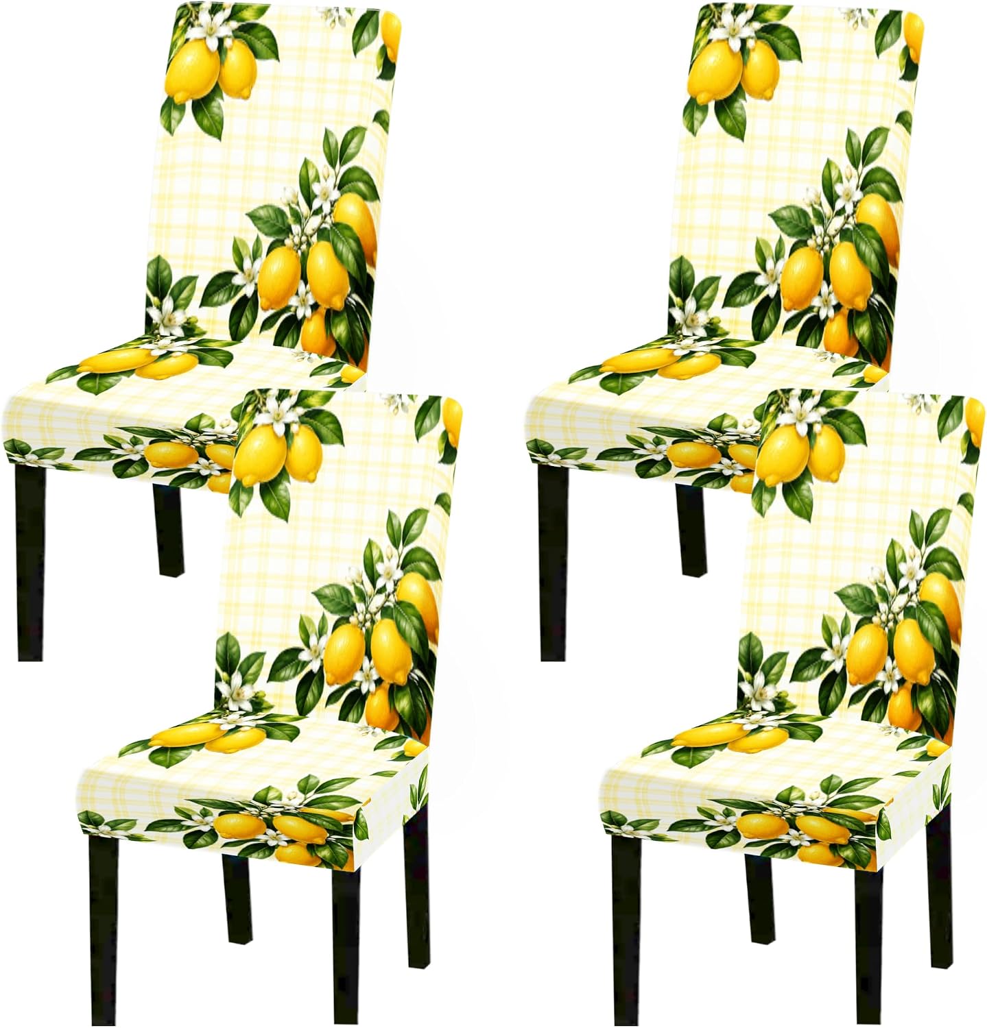 Chair Covers for Dining Chairs Set of 4 Tropical Monstera Dining Decor