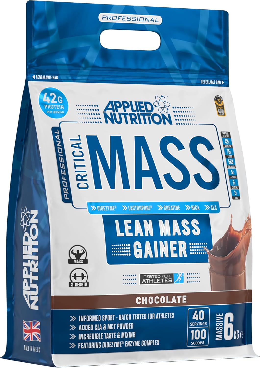 Applied Nutrition Critical Mass Professional Weight Gain Protein